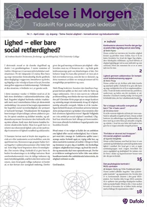 Ledelse i Morgen. Årgang 23, Nr. 7. April 2020 (E-tidsskrift