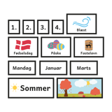 Dato, vejr og årstid – piktogrammer