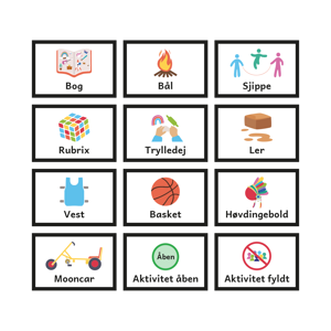 Frikvarters- og pauseaktiviteter – piktogrammer